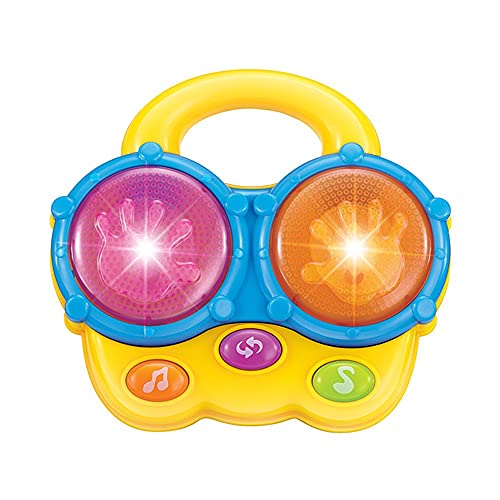 Mini Tambor Com Som E Luz Art Brink