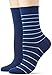 Produktbild FALKE Damen Happy Stripe 2-Pack W SO Socken, blau (royal Blue 6000), 39-42 (UK 5.5-8  US 8-10.5)