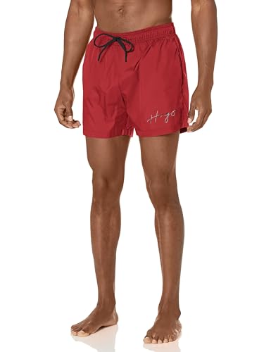 HUGO Maillot de Bain Court Homme Short de Plage Tissu Léger avec Cordon