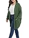 Classic Plus Size Sweaters for Women Oversized Long Cardigans (Green, 3X)