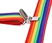 Livingston Suspenders for Men Cosplay Party Accessory Adjustable Elastic Rainbow Suspenders,Rainbow