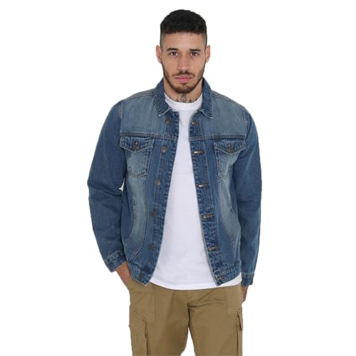 G5 APPAREL Mens FIELDING Casual Denim Blue Jacket