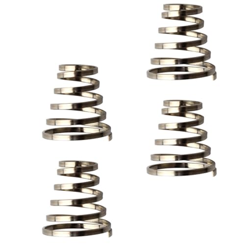 Ciieeo Lot de 4 Ressorts Rapides en Acier Inoxydable pour Moyeu de Vélo Tige en Alliage D'aluminium, Coussin Élastique, Prévention du Desserrage Rapide, Accessoires pour Roues VTT