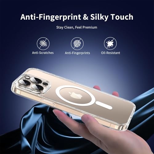 LWLFEKA for iPhone 16 Pro Max Case with Privacy Screen Protectors & Full Camera Cover,Magnetic for iPhone 16 ProMax Case[Fit for MagSafe] Slim Shockproof Phone Casa for iPhone 16 Pro Max Casa,Clear - image 7