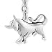 Sterll Homme Porte-clefs Signe du Zodiaque Taureau Argent Sterling 925 Oxidé Emballage Cadeau Petits Cadeaux Pour Hommes