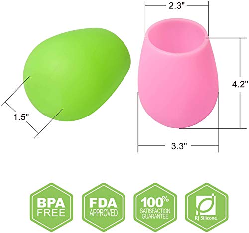 image for Camping Wine Glasses Set of 4 - Outdoor Wine Glass,100% Dishwasher Saf