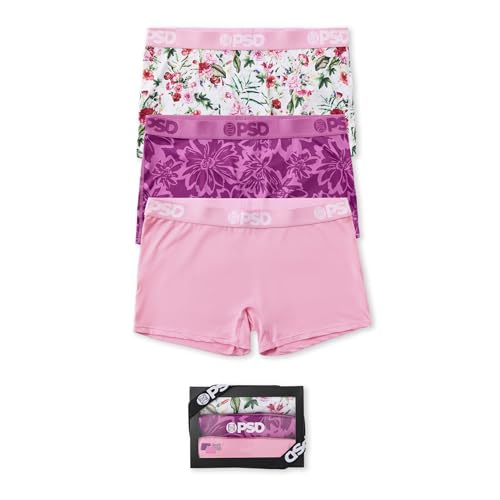 PSD Women's Floral Print Boy Shorts - Full Coverage Women's Underwear - Comfortable Stretch Panties for Women2