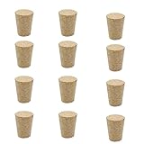 Xzhixiao 12pcs Natural Synthetic High-density Cork Wine Stoppers, Preserving and Sealing Red Wine Corks for Wine Bottles