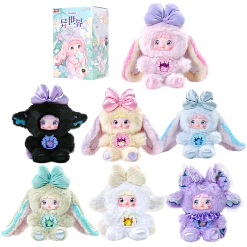 Nommi Blind Box Figures, 1 PC Nommi Fantasy World Series Plush Blind Box, Kawaii Vinyl Plush Doll Collectible Figures for Holiday Birthday Gifts