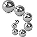SATINIOR 8-Piece Coin Ring Making Balls - Assortment of 3/4 Inch, 1/2 Inch, 7/16 Inch, 3/8 Inch, 1/4 Inch Stainless Steel Balls
