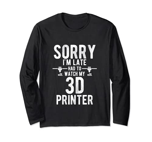 Sorry I’m Late Had to Watch My 3D Printer | 3D Printing Nerd Manga Larga