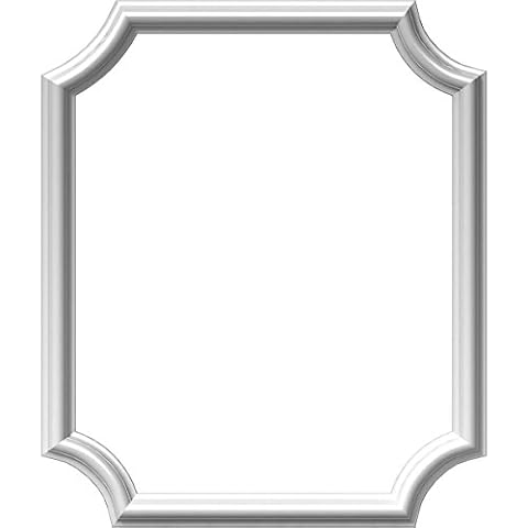 Ekena Millwork PNL20X24AS-02 20"W x 24"H x 1/2"P Ashford Molded Scalloped Wainscot Wall Panel Cover