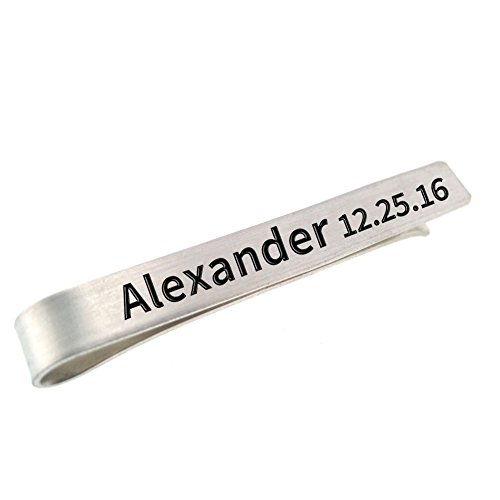 Ouslier Personalized Sterling Tie Clip