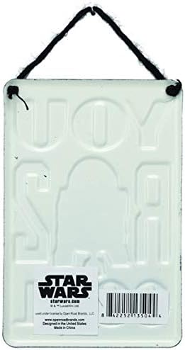 Miniatura 3 de Open Road Brands Disney Star Wars You R 2 Cool R2D2 - Cartel colgante de metal en relieve, bonito letrero de Star Wars para decoración del hogar,