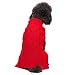 Blueberry Pet Pack of 1 12-Inch Back Length Sweaters for Dogs the Classy Cable Knit Tomato Red Dog Sweater