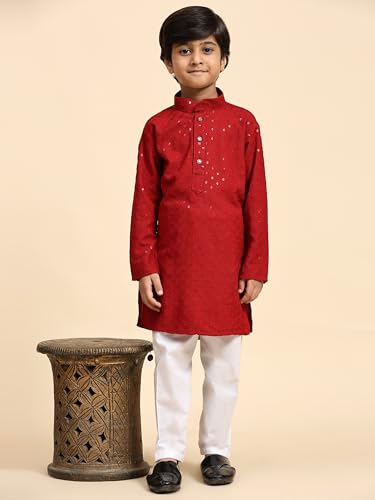 Image of Pro-Ethic Style Developer Boys Cotton Kurta Pajama For Kid's Ethnic Wear | Cotton Kurta Pajama (S-227)