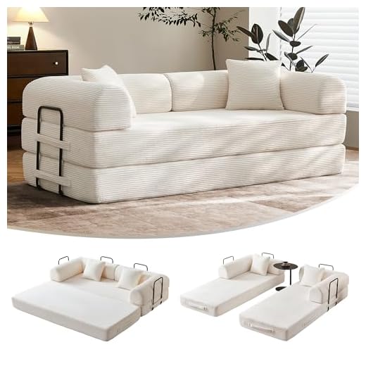 Versatile 79" Corduroy Floor Sofa