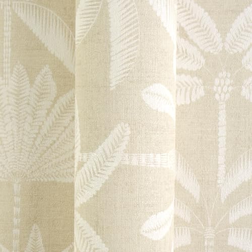 Papel pintado no tejido para tapar gotelé con diseño de jungla beige crema 5
