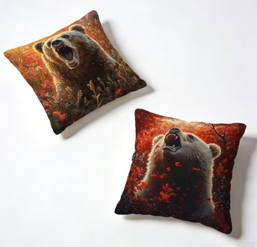�N�b�V�����J�o�[ 65x65 cm 2���Z�b�g ���F ���z�c�J�o�[ 65 x 65 ���O �h�� �\�t�@�[�N�b�V���� �N�} ���� �ϖ� ���� ���� ���J�o�[ HD���ʈ�� �B���t�@�X�i�[�t�� Cushion Covers, �t�ƉĂ̗����ɓK���Ă��܂� �Ⴄ