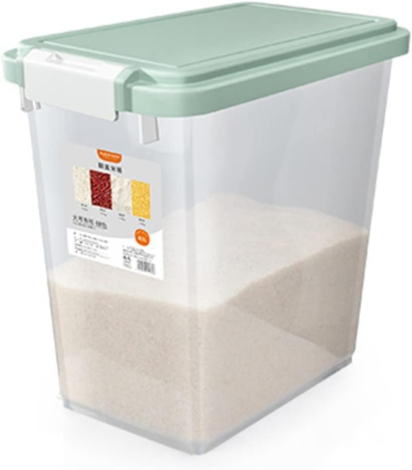 Seau à riz à couvercle rabattable anti-humidité pour aliments secs et céréales