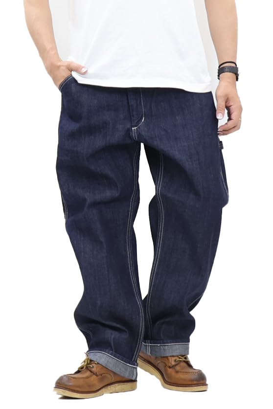 EDWIN(エドウィン) パンツ505 ワイドストレート デニムペインターパンツ ヴィンテージ セルビッジメンズ