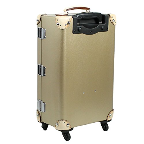 MOIEG made in JAPAN Trolley Vulcanized Fibre Luggage suitcase smart & business with TSA (Gold)[83-75002-90]3