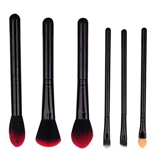 FRCOLOR 6 ϗpuV epi ωn уAvP[^[ uV gуuV makeup brush set tFCXCNuV σuV lH@ Black