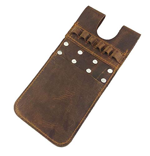 China Amier Archery Back Pocket Arrow Quiver Horse Leather Pocket Quiver For Holding 6 Pieces Arrows (Brown) #TOP15