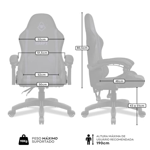 CADEIRA GAMER MANCER HARPY, PURPLE EDITION, MCR-HRP-PRP