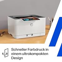 HP Color Laser 150nw Farb-Laserdrucker (Drucker, USB, LAN, WLAN),weiß-grau – Ansicht 4