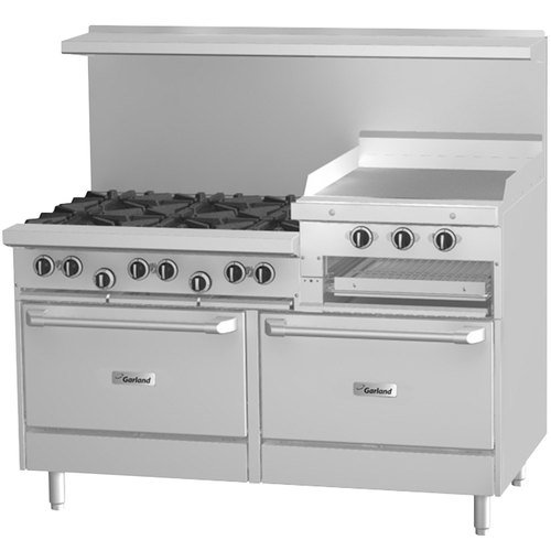Garland G60-6R24RS 60â€ Mixed Top Burner Gas Restaurant Range - G Series