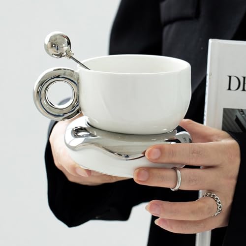 Tasse à café céramique blanche ensemble de vaisselle premium maison - 7