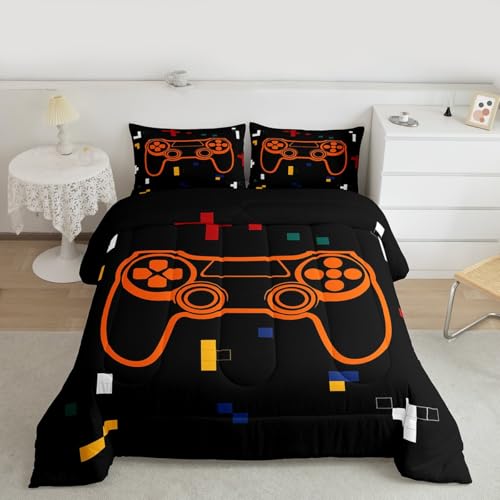 Feelyou Kids Gamer Bedding Set Full Size for Boys Girls