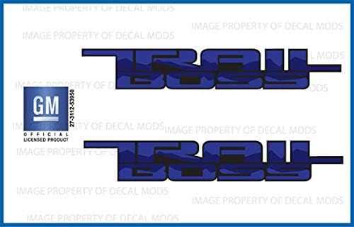 Miniatura 1 de Decal Mods Pegatina de repuesto para Chevy Silverado (2019-2024) lado de la cama 1500 2500 HD (juego de 2) azul - FBLU | FG6A2