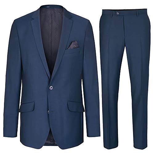 Paul Malone moderner Herren Anzug Regular fit blau Cover