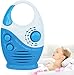 Generic Hanging Shower Radio, Waterproof Portable Shower Music Hanging Radio, Battery Operated Radio Speaker for Home, Bathroom Bath-Blue