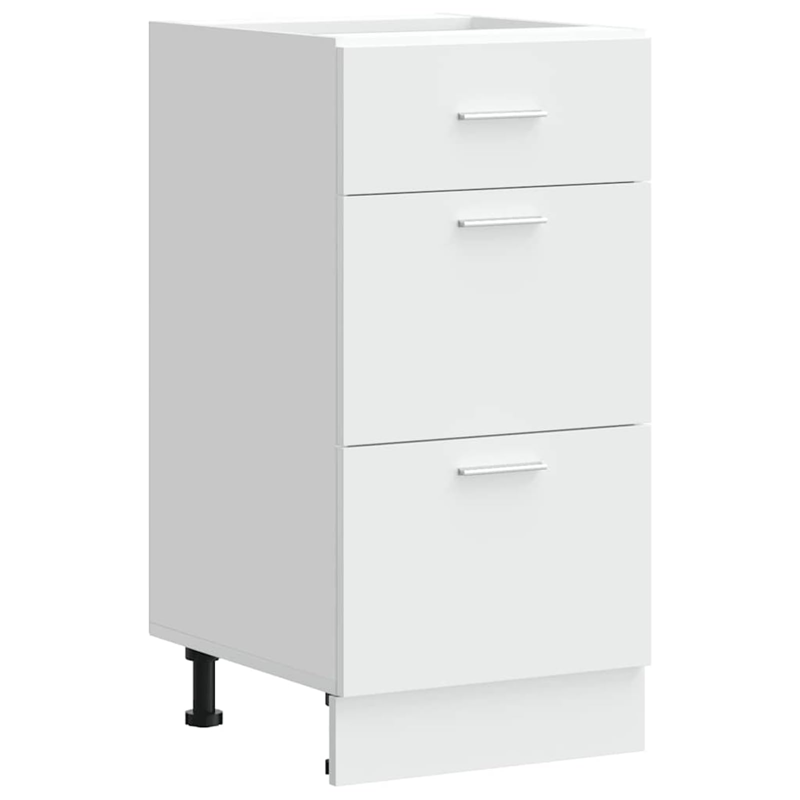 Gecheer Armadio da Cucina, Mobile Base con ripiano, Struttura in truciolato, Dimensioni 40x46x81,5 cm, Colore Bianco, per organizzazione Cucina