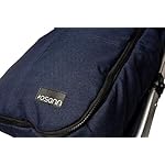 Osann Fußsack für Kinderwagen & Buggy, warmer Thermo Winterfußsack mit Fell - Navy Melange