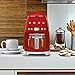 Smeg 50's Retro Style Aesthetic Drip Coffee Machine with 10 Cup Glass Carafe, Auto Start Feature, Keep Warm Plate, and Two Coffee Strength Settings (Red)