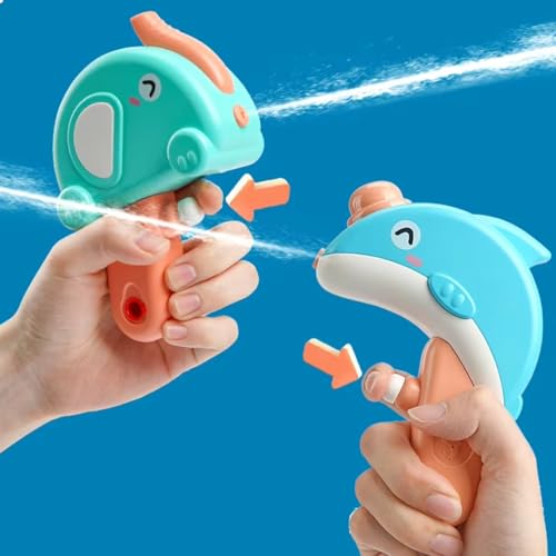 Image of Storio Manual Water Shooters Squirt Cute Elephant Small Water Pistols | Holi Pichkari Water Gun Toy for Kids| High Pressure Mechanism Ideal Outdoor Toy