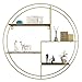 Estante de Pared de Hierro Forjado Dorado, Estante de Flores de DecoracióN de Pared de ParticióN Redonda, Utilizado Como Estante de ExhibicióN para Sala de Estar Y Dormitorio/dorado / 40×