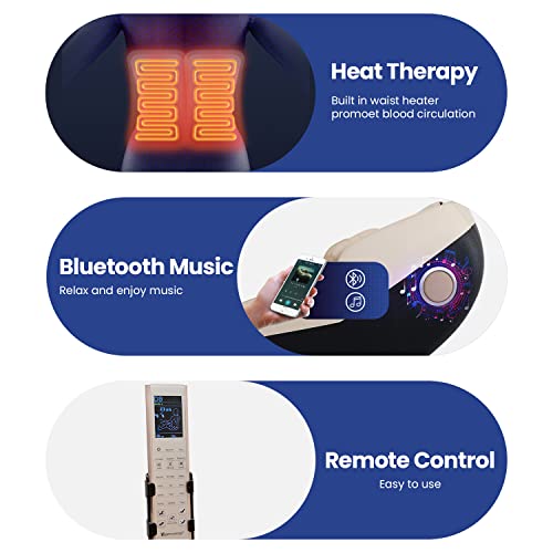 Sl-Track Massage Chair Zero Gravity Full Body Electric Shiatsu Massage Chair Recliner With Built-In Heat Foot Roller Air Massage System Stretch Vibrating Audio For Home Office (Beige) #TOP4