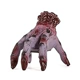 ELAMAS Halloween Animatronics Crawling Zombie Hand Decorations - Sound Activated with Creepy Sound, Scary Move Haunted House Holiday Severed Hand Decor Horror Prop for Indoor/Outdoor, Yard Lawn