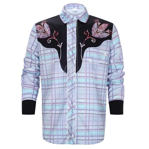 Chemise sans repassage pour homme en coupe classique bleue | Polo casual