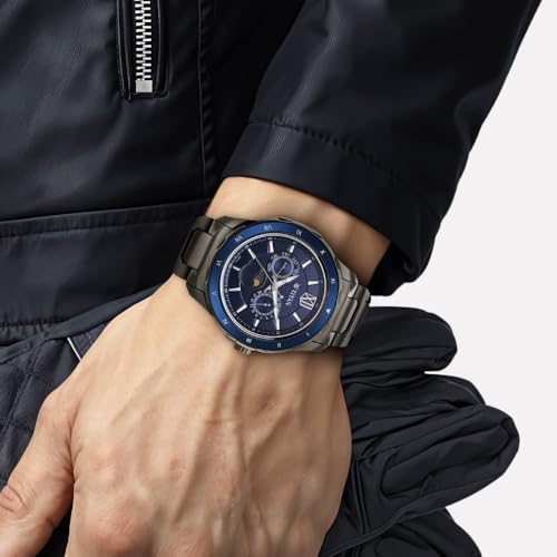 Image of Titan Blue Dial Analog Watch for Men-1688KM07