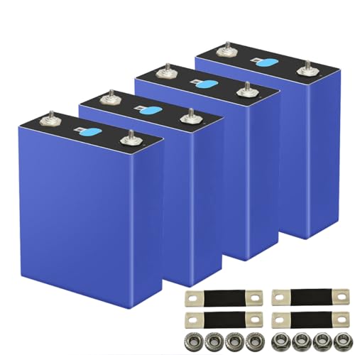 EVE 280K LiFePO4 Battery Cells 3.2V 280Ah 4pcs 290Ah Lithium Battery Iron Phosphate Deep Cycle Grade A Cell,for RV, Boat, Golf Cart, Motor, UPS, Fish Finder, Lawn Mower, Off Grid, Solar Systems