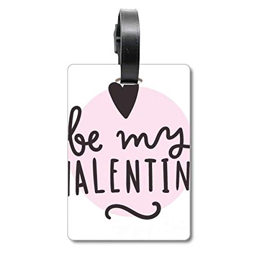Étiquette d'identification rose Be My Valentine pour chiens et chats