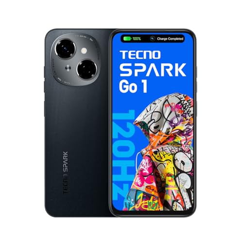 TECNO Spark GO 1 (Startrail Black, 4GB+64GB) | 4+ Years Lag Free Fluency | 6.67″ 120Hz Smooth Display | 8GB* Bigger RAM | In-Built Infrared Remote | Dual Speakers With DTS | AI Call Noise Reduction For Rs. 7298 @ 19 %