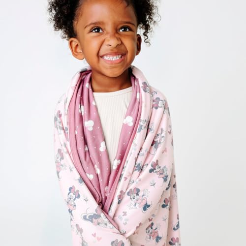 Image of Copper Pearl Jumbo 3-Layer Baby Blanket: Soft Baby Quilts for Boys and Girls | Breathable, Cozy, Toddler Blanket | Baby Quilt for Newborns | 46x46 Premium Polyester /Rayon | Minnie Mouse