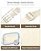 Pritent Fanny Packs for Women Cross Body Bag Waterproof Belt Bag with Adjustable Strap and Zipper Back Pocket Small Crossbody Bags Fashion Waist Packs for Workout Travelling(Ivory)
